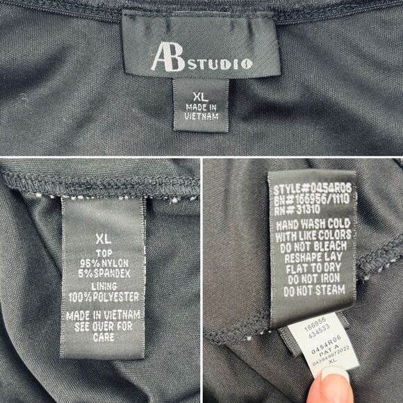 AB Studios Y2K Vintage Mesh Lace Hook & Eye Corset Closure Babydoll Top Sz. XL - Picture 5 of 11